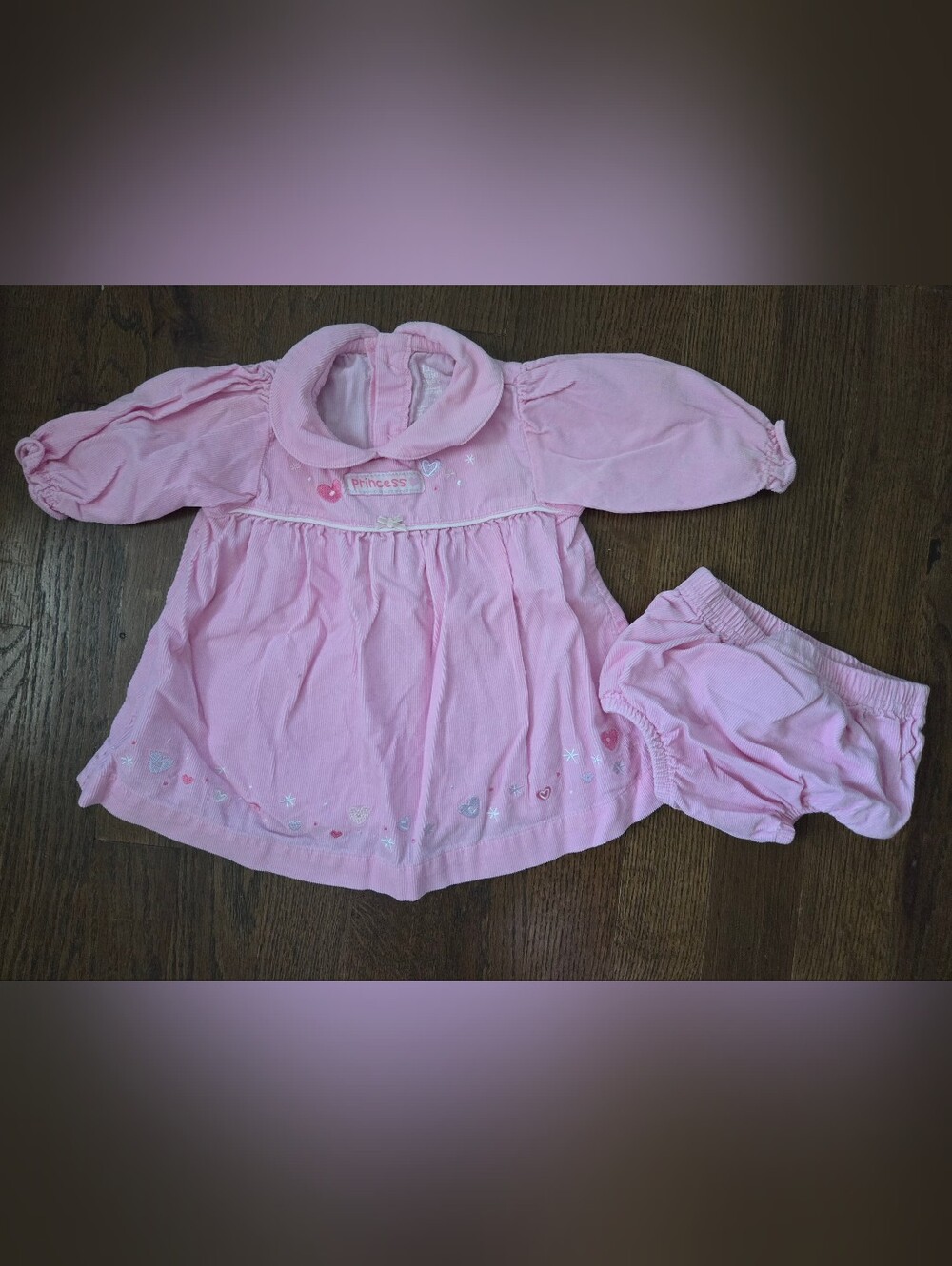 Just One You By Carters 3M Pink Corduory "Princess" Dress